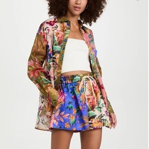 ZIMMERMANN Tropicana patchwork floral-print cotton-voile shirt